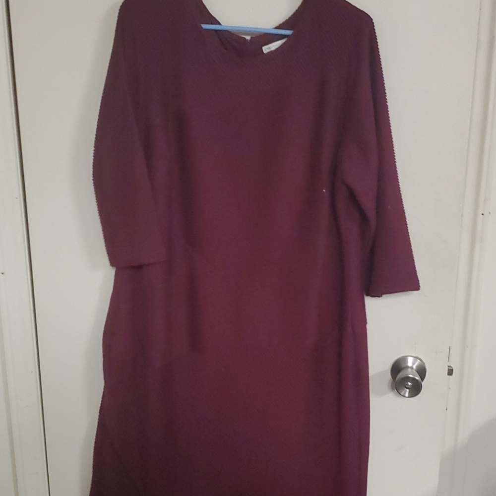 Burgundy dress